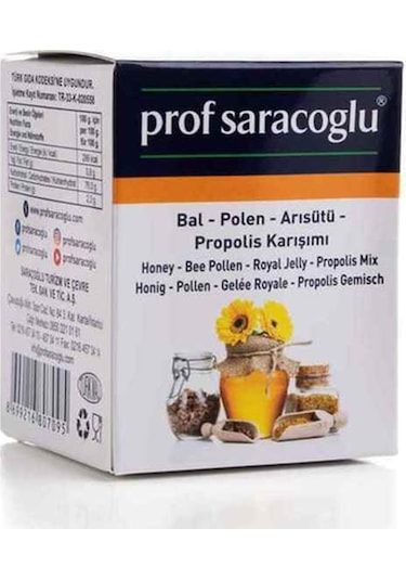 Prof Saracoglu Bal Polen Arısütü Propolis Karışımı 240 G