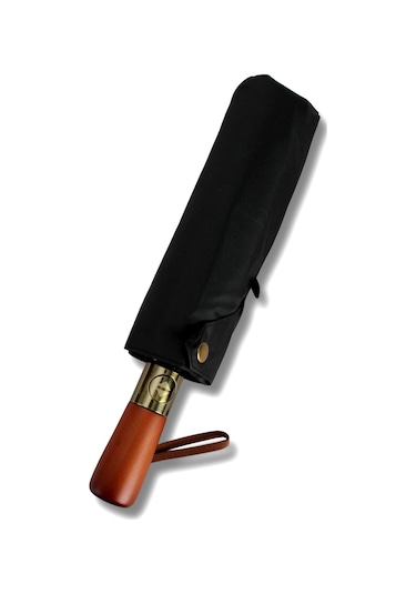 Marlux Tam Otomatik 16 Telli Siyah Şemsiye Rüzgar Koruma Ponçi Kumaş Mpr1007m Siyah