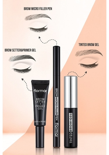 Flormar Brow Setter & Primer Kaş Sabitleyici Jel 000 (Transparan)