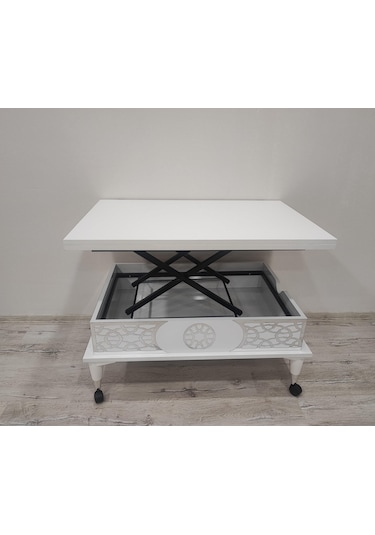 Aras 5 Kademeli Tekerlekli Akıllı Sihirli Orta Sehpa 60x90