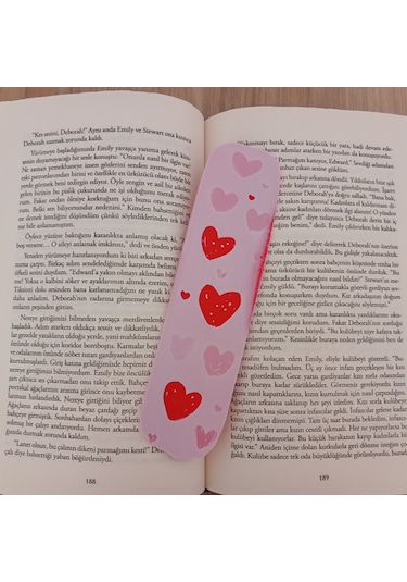 Kitap Ayracı - Sevimli Kalpler Model3