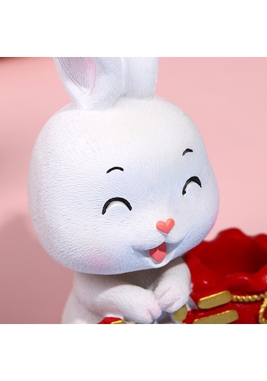 Homyl Tavşan Figürü Oyuncak Bebek Araba Pano Stil-b