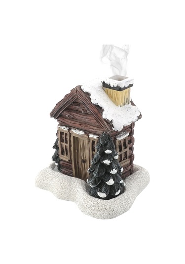 Kangvka Küçük Ahşap Ev Şeklinde Koku Konisi Yakıcı, Noel Dekoru, Ofis Ve Ev Dekorasyonu, Reçine Sanatı, Aromatik Koku Sağlama Çok Renkli