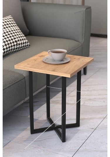Retodesign Açelya Kare Orta Sehpa Ve 4 Zigon Sehpali Takim 5005