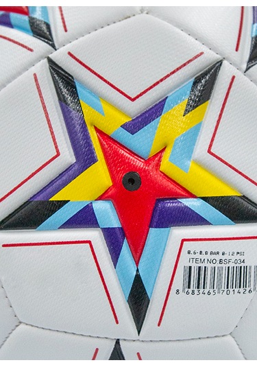 Alastor Şampiyonlar Ligi Futbol Topu Pompa Ve Tekmelik Beyaz - Kırmızı