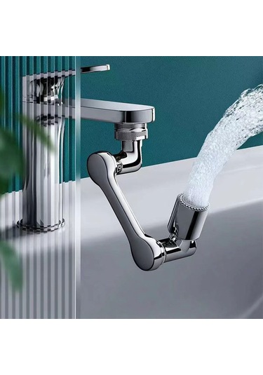 1080 Derece Dönebilen Musluk Aeratoru - Sıçramaya Karşı Koruyucu, Mutfak & Banyo İçin Mekanik Kol Tasarımı