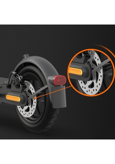 1 Çift Xiaomi M365/pro/1s/pro2 Elektrikli Scooter Arka Tekerlek Yansıtıcı Koruyucu Kapak Sol + Sağ Yan Dekoratif Kabuk