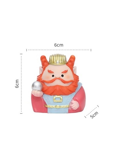 Lijinxu Magideal Karikatür Reçine Çin Ölümsüz Heykelcik Ejder-kral