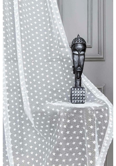 Evdepo Home Kullanıma Hazır Örme Tül Perde (541910123)