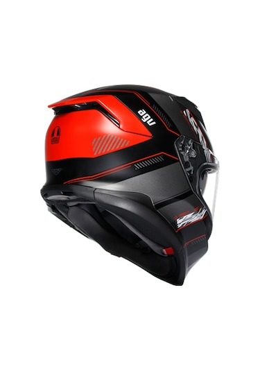 Agv K7 MPLK Kyber Motosiklet Kaskı Siyah - Kırmızı