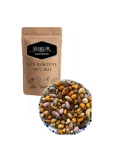 Karışık Kuruyemiş 1kg A Sınıf Kaju-badem-antep-fındık- Tuzlu Fıst 1 KG
