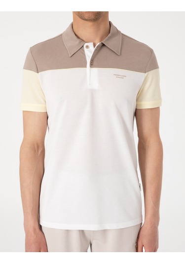 Pierre Cardin Erkek Ekru Tişört 50302642-vr019 Ekru
