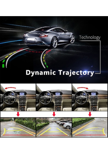 Xindoker Oto Geri Görüş Kamerası Ahd 1080p 170 Geniş Açı - 360 Ayarlanabilir - Gece Görüşü - Ip68 Su Geçirmez - Gümüş - Cvbs/ahd Seçenekli