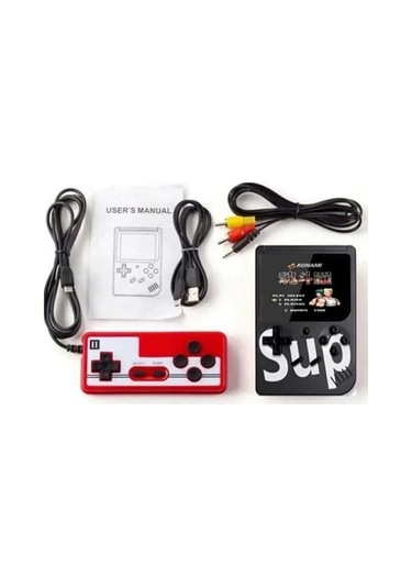 Zhltools 400 Oyunlu Taşınabilir Nostalji Retro Mini Atari Game Siyah