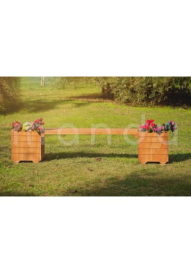 “Mandu” Ahşap Bank Saksı