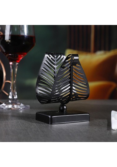 Homyl Peçetelik Tezgah Üstü Mendil Rafı Dikey Metal Kağıt Siyah