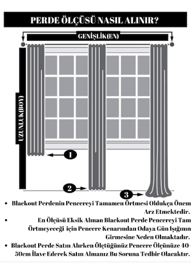 As Perde Siyah Blackout Karartma Fon Perde Siyah