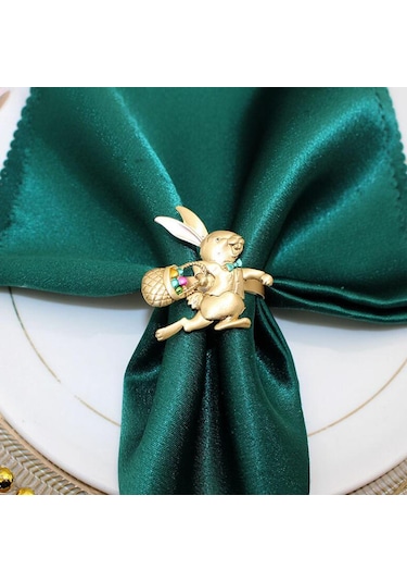 Suntek Paskalya Tavşanı Tavşan Peçete Halkaları Stil-a