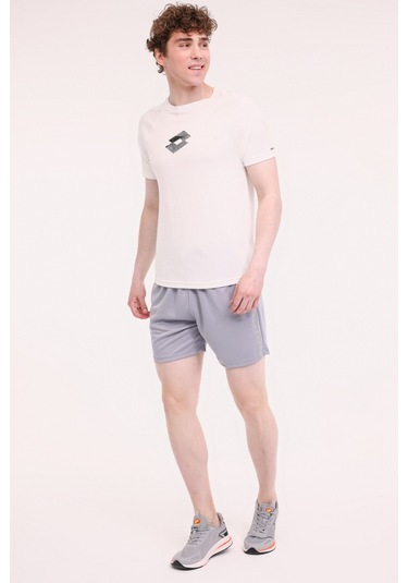 Lotto M-beta Tee 5fx Ekru Erkek Kısa Kol T-shirt Bej