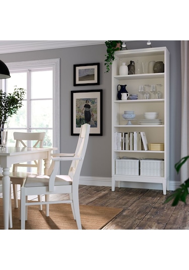 Kitaplık, Beyaz, 81x39x211 Cm Beyaz