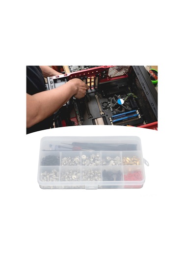 Yaozixa 362 Parça Bilgisayar Tamiri Seti: Paslanmaz Çelik Vida, Bağlama Kordonu, Tornavida Ve Temizlik Fırçası - Donanım Bakımı Araçları Diğer