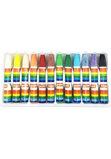 Bigpoint 12'Li Yağlı Pastel Boya Seti