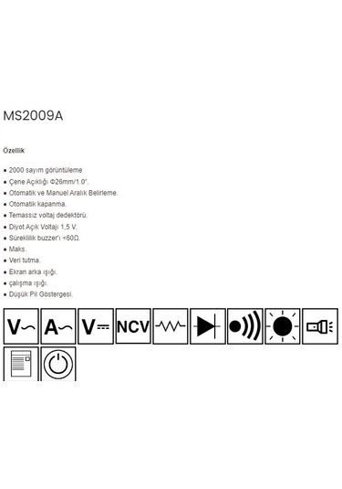 Mastech Ms2009a Dijital Pensampermetre