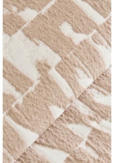 Kaşmir Home Breeze Çift Kişilik Yatak Örtüsü Takımı Bej Bej