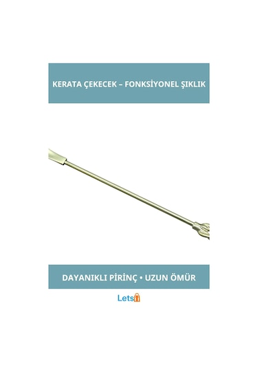 Letsii Şık Pirinç Kerata Çekecek Ergonomik Tasarım Ayakkabı Aksesuarı