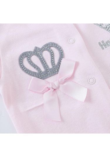 Pembe Bebek Kız Giysileri Set Erkek Pijama Bebe Fille Şapka Eldiven Pamuk Nefes Yumuşak Ropa Bebe Yenidoğan Uyuyanlar Bebek Pijamaları Pembe