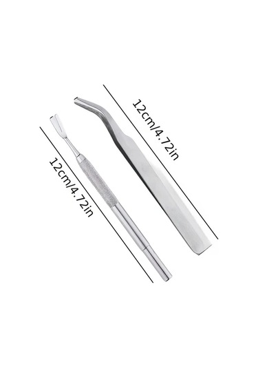 Chuangyinshop 2li Kutu Seti Paslanmaz Çelik Kedi Köpek Pire Kene Tırnak Bakım Aracı