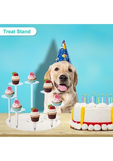 Cbtx Yx034 Akrilik Cupcake Raf Karikatür Kek Standı Şeffaf