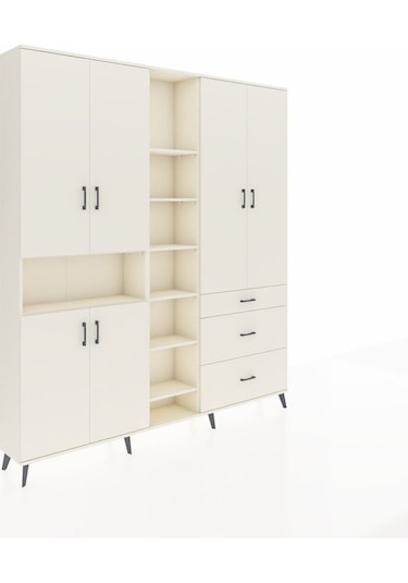 Arges Dolap 13 Raflı 3 Çekmeceli 6 Kapaklı 220x30x243 Aytaşı-aytaşı/aytaşı Aytası/aytası