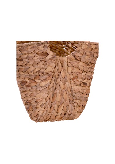 Uzun Dokuma Sepeti Antrasit - Bej