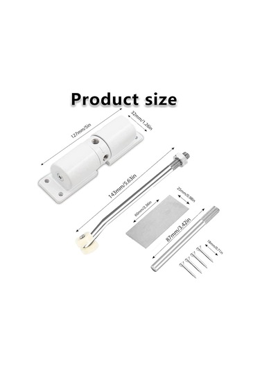 Emniyet Yaylı Kapı Kapatıcı Ayarlanabilir 30 Kg Kapanan Kapı Menteşesi