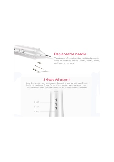 Sones K-skın Kd306 Lazer Nokta Belirleme Makinesi Plazma Kalemi Koyu Kirpik Sökücü Yüz Spazmı Giderme Dövme Cilt Bakımı Pembe