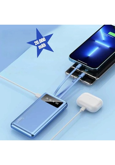 Kendinden Kablolu 20.000 Mah Powerbank