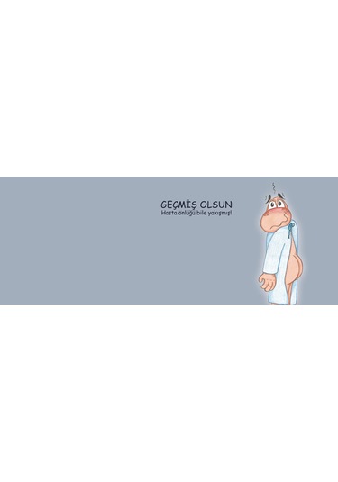 Kupa, Geçmiş Olsun Hasta Önlüğü Bile Yakışmış Hediye Kupa Love Bug-t Açık Mavi