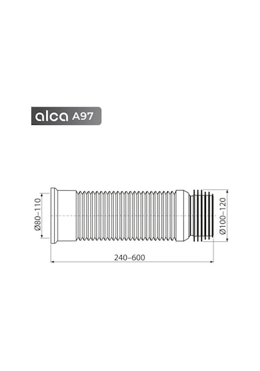 Alcaplast Alcaplast A97 Klozet İçin Körük 168657617