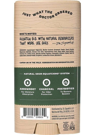 Dr. Squatch Sierra Storm Alüminyumsuz Stick Deodorant 75gr