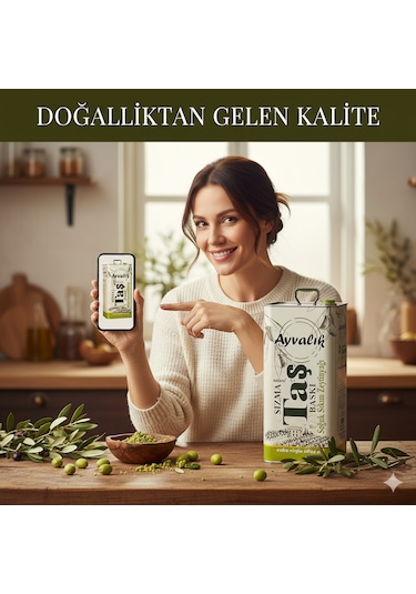Ayvalık Natürel Soğuk Sıkım Sızma 4 5l Zeytinyağı