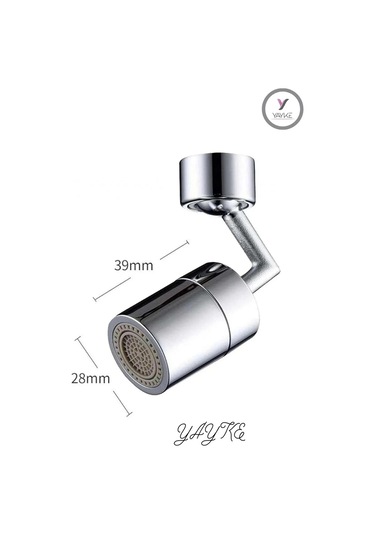 Yayke 720 Derece Dönebilen Tasarruflu Mutfak Lavabo Başlığı Krom