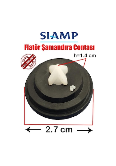 Siamp Serel Gömme Rezervuar İç Takım Şamandra Flatör Contası Siyah