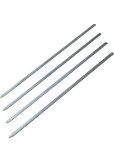 Krom İnce Yassı Şiş Kuşbaşı Şişi 6 Adet Uzunluk 45 Cm Eni 0.5cm
