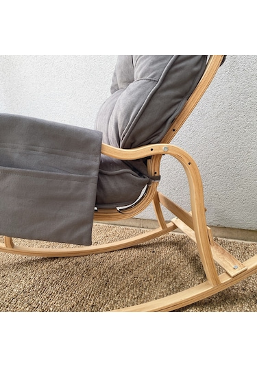 Reyo Santorini Sallanan Sandalye Dinlenme Ve Tv Koltuğu Gri