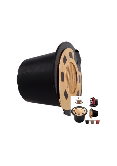 Siyah Makineler İçin Akıllı Elektron Yeniden Kullanılabilir Doldurulabilir Kapsül Paslanmaz Çelik Filtre