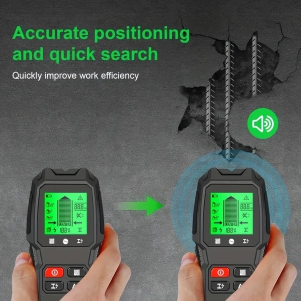 Willowhaven Hw-qb6 5'li Duvar Tarayıcı - Çıta Metal Kablo Dedektörü Lcd Ekranlı Turuncu
