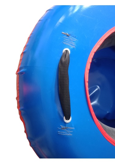 Şişme Kar Kızağı Kalın 100cm Çapında. Araba Arkasında Çekilebilir Mavi