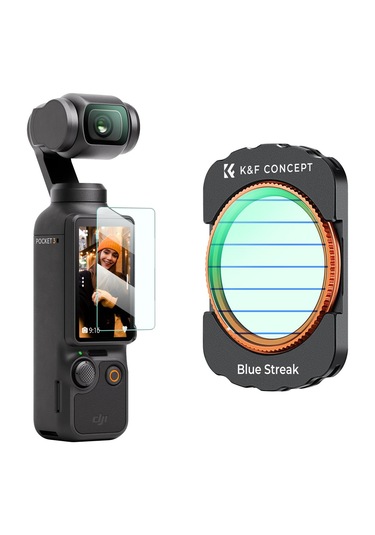 K&f Concept Magnetic Blue Streak Filter Djı Osmo Pocket 3 Combo