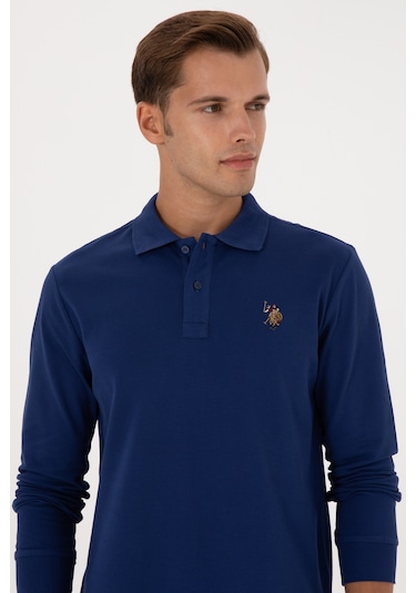 U.s. Polo Assn. Erkek İndigo Sweatshirt 50313772-vr028 İndigo